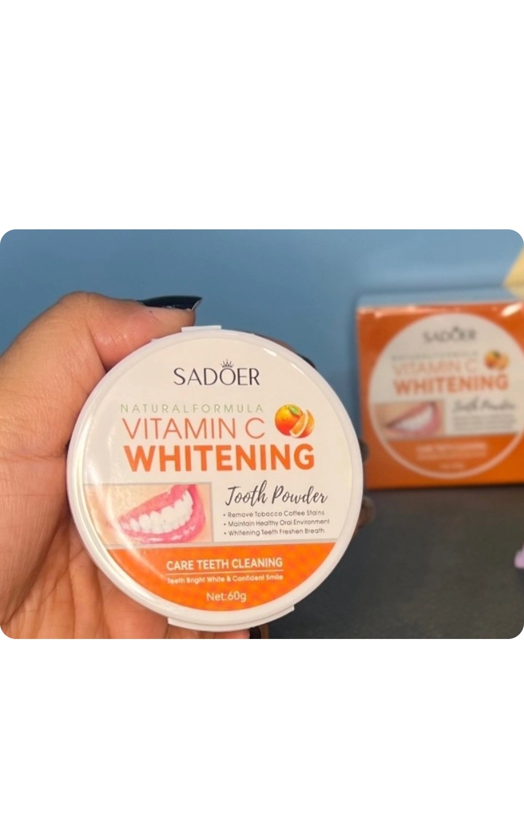 پودر سفیدکننده فوری دندان Sadoer مدل Vitamin C
